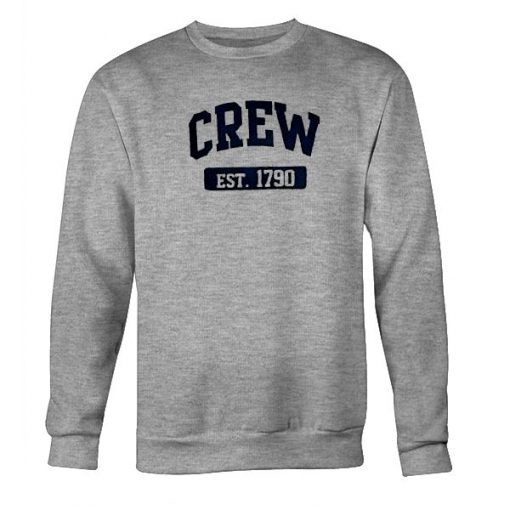 CREW Est. 1790 Grey Sweatshirt - Basic tees shop
