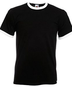 Black with White Ringer T-shirt