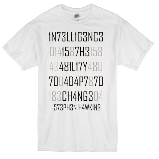 Stephen Hawking Quote Numbers T-shirt