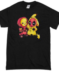 Pikapool Pikachu Deadpool T-shirt