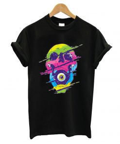 Psychedelic Colorful Skull T shirt