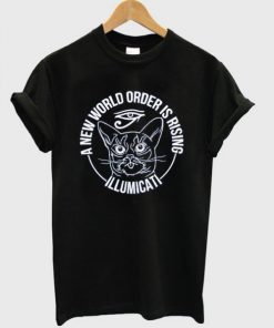 A New World Order is Rising Illumicati Cat T Shirt