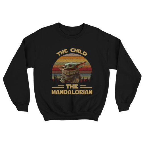 Baby Yoda The Child The Mandalorian Vintage Sweatshirt