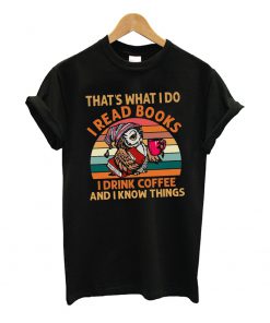 Books and Coffee T Shirt