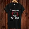 Chd Heart Warrior Grandpa Shirt Congenital Heart Defect T-shirt