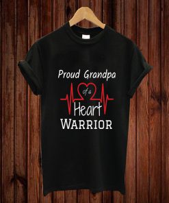 Chd Heart Warrior Grandpa Shirt Congenital Heart Defect T-shirt