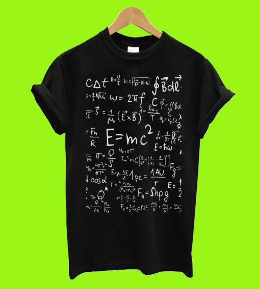 Science Teacher Formula Cheat Sheet Geek Tee T-Shirt