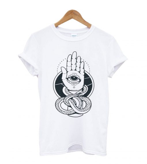 Snake Hamsa Hand T shirt
