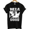 Weeaboos White Stencil On Dark T shirt