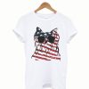 4th Of July Yorkshire Terrier American Flag T shirt