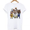 Cartoon Golden State Basketball T Shirt