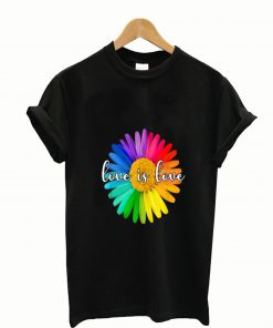 Daisy Flower Lgbt Rainbow Love Is Love Gay Pride shirt