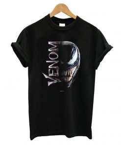 Marvel Venom Split Down The Middle Grin T shirt
