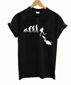 t-shirt Homo Sapiens volution plong e sous marine dition Silhouette cadeau t