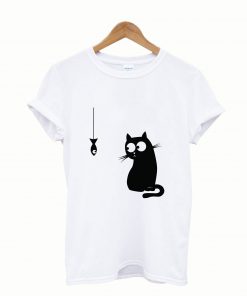 Cat and Fish T shirt