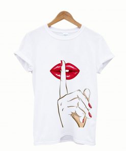 Red womens lips T shirt