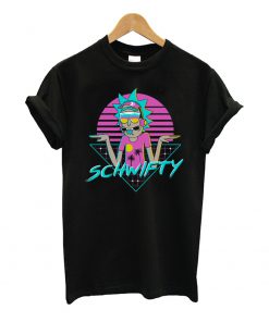 Rick Morty Rick in Synthwave 80s T Shirt