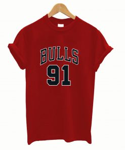 Dennis Rodman Bulls 91 Tshirt