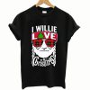 I Willie Love Christmas Willie Nelson T-Shirt