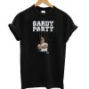 Stand by Brett Gardner with a Gardy Party T shirt