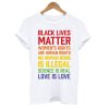 Black Lives Matter List T Shirt