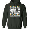 White Silence Equals White Consent Black Lives Matter Hoodie