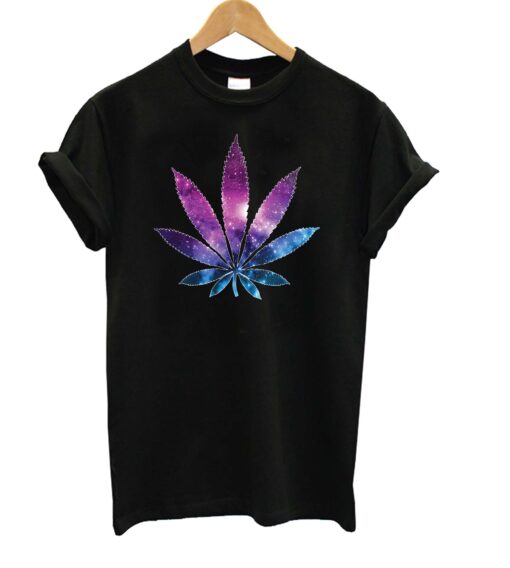 Cannabis Galaxy Weed T-Shirt