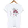 Lady with flowers T-shirt