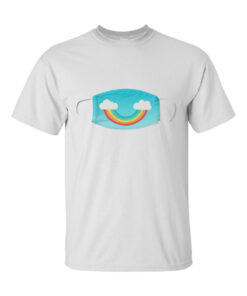 mask rainbow T-shirt