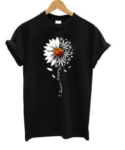 Choose Happy Flower Weed T-Shirt
