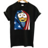Minion Wearing US Flag Minion Lover T-Shirt
