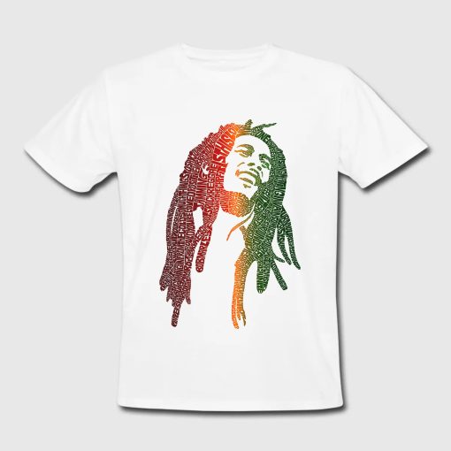 Bob Marley Typography T-shirt