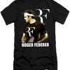 Roger Federer black T-shirt